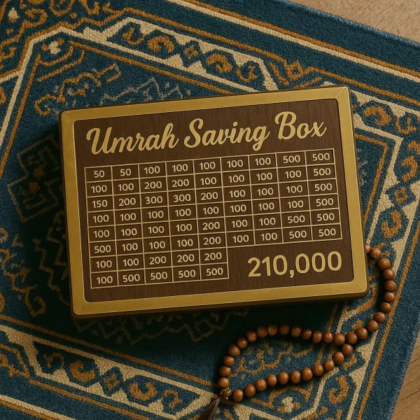 Wooden Umrah Saving Box