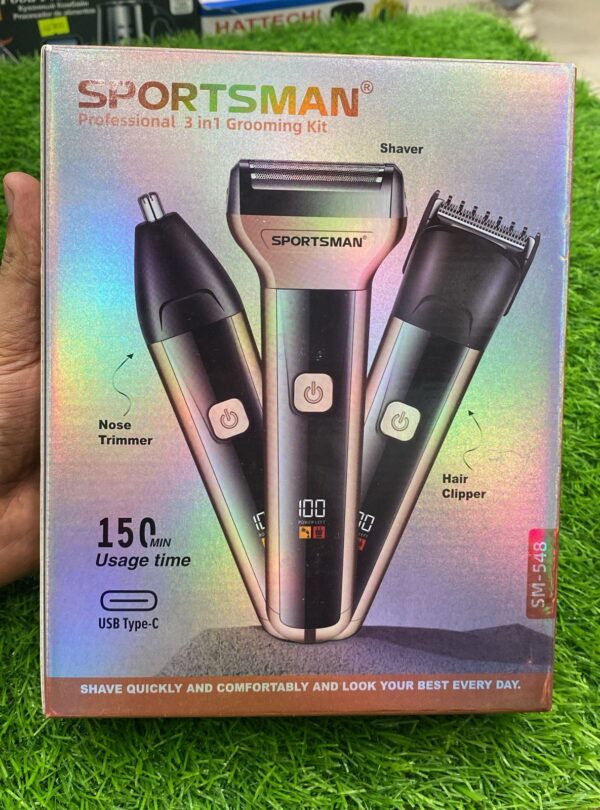 Sports Man 3 in 1 Trimmer with Display