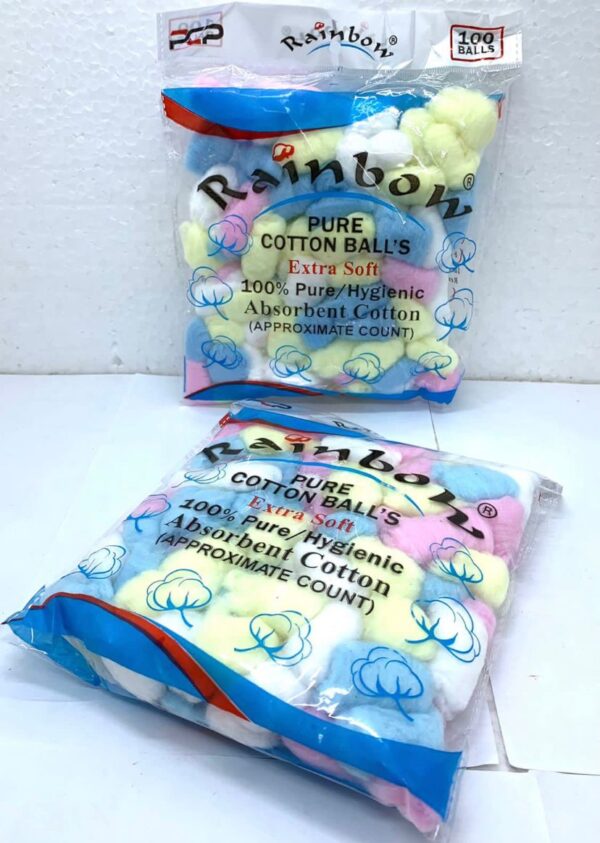 Rainbow Pure Cotton Balls 100% Pure