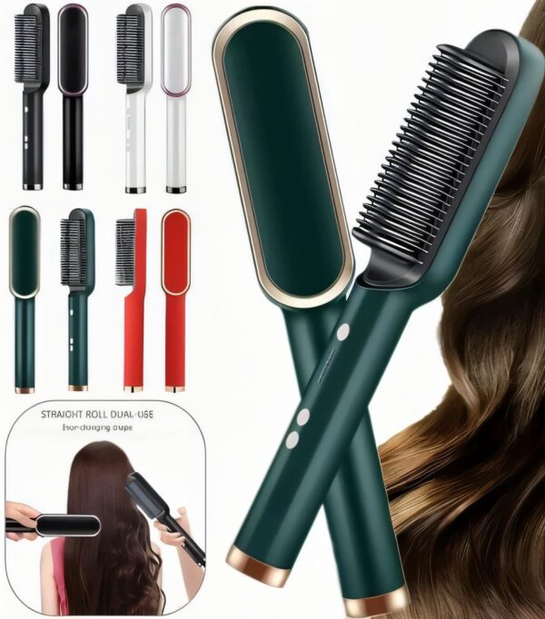 Electric Hair Brush Straightener