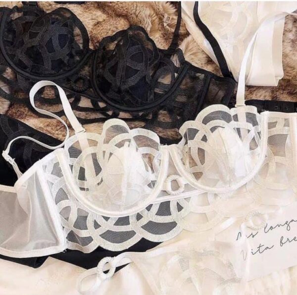 SEATHROUGH NET  Bra And Panty Set