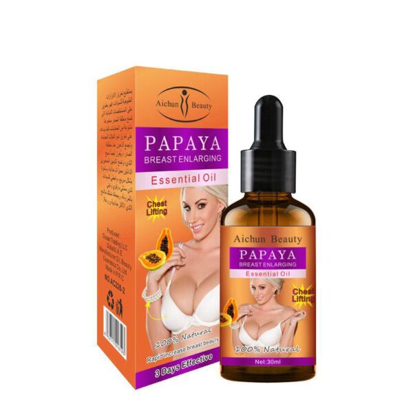 Aichun Beauty Papaya Breast Enlarging & Firming Essential Oil – Natural Chest Lifting & Volumizing Serum for Fuller, Firmer Curves (30ml).