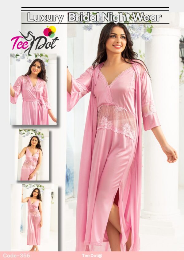 Nighty women and girls- SILK GERSEY KNIT- pack of 5 pieces Nightwear