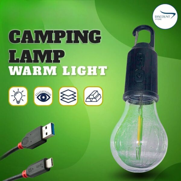 Portable Rechargeable Tungsten Bulb Camping Light Outdoor