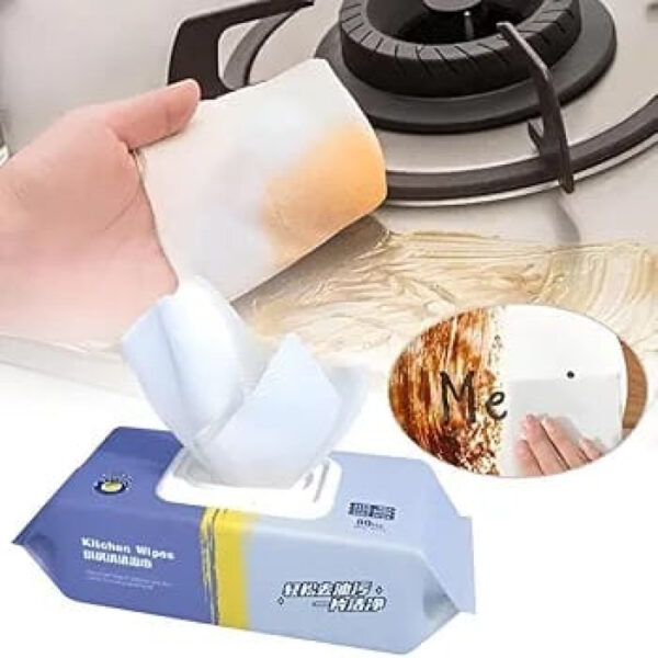 New Kitchen Wipes 80 PCS Multi-function Kitchen Cleaning Wet Wipes.
