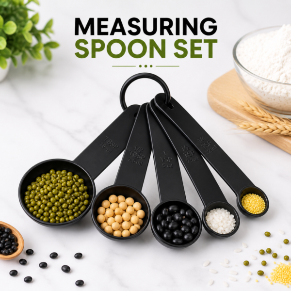 Measuring Cups & Spoons Black.