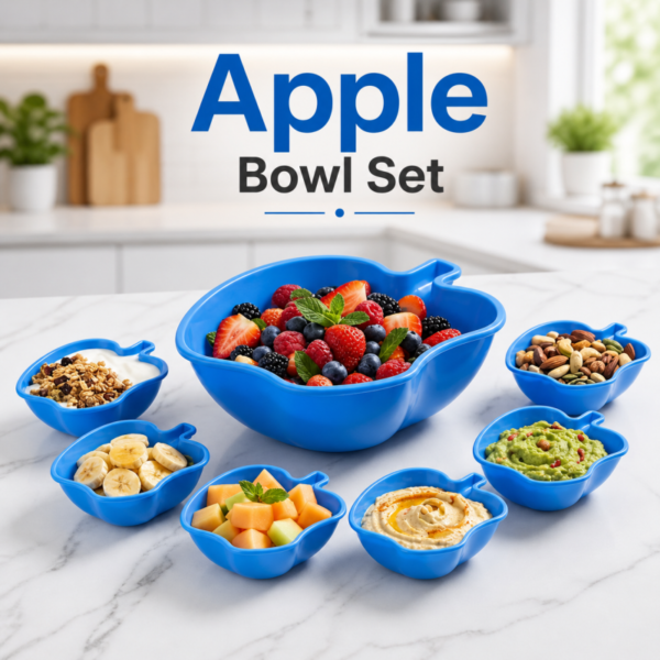 7 Piece Apple Bowl Set.