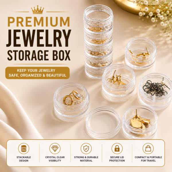 Mini 5 Layers Stackable Round Jewelry Organization.