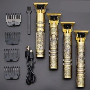 T9 Vintage Hair Trimmer For Men | T9 Rechargeable Shaver Machine For Men | Professional Hair Trimming Machine | Hair Trimmer and Shaver For Boys (Metal Body)