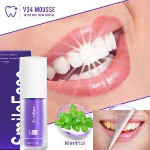 TEETH BRIGHTENING v34 color corrector serum - hismile Teeth Whitening Purple Toothpaste 30ml (ORIGINAL)